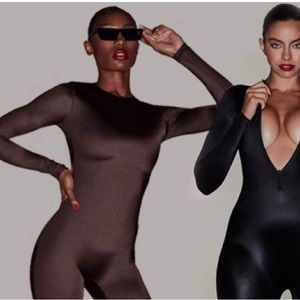 SKIMS Brown Long Sleeve Jumpsuits